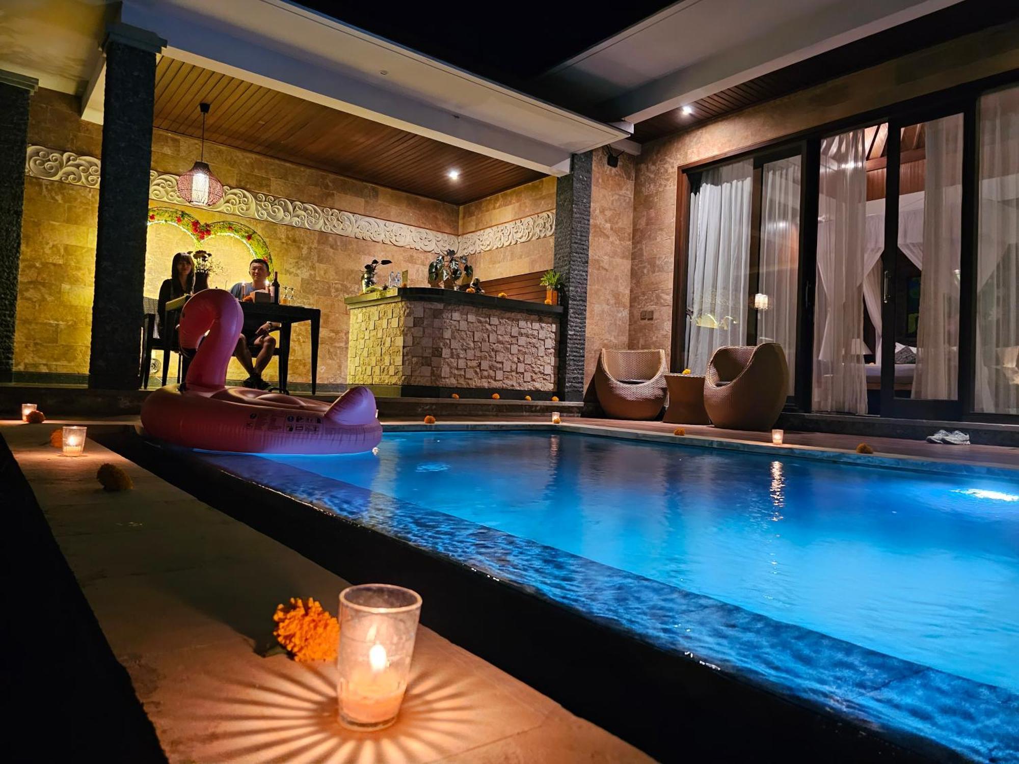 Paradise Suite Villa Private Pool Rice Field View