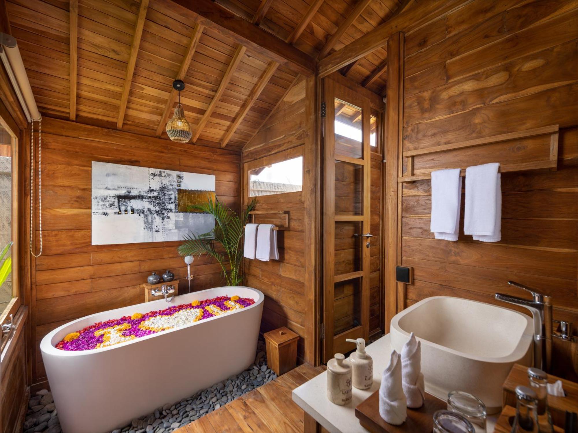 Vila Wooden Pool 1 Kamar Tidur dengan Pemandangan Sawah