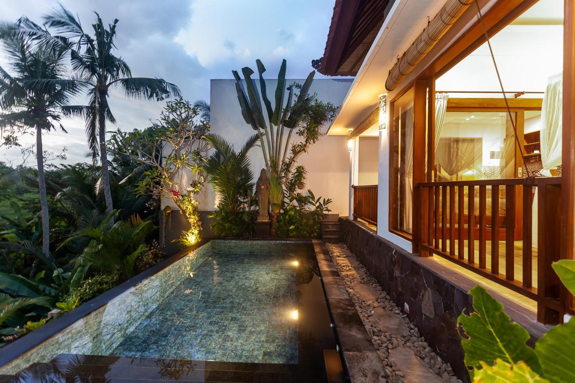 Honeymoon One-Bedroom Pool Villa Ricefield View